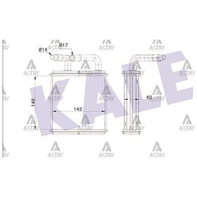 Resim Esse Otomotiv H-1 Starex Arka Brazing Kalorifer Radyatörü - KLE-352160 - 97044-4A010 