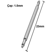 Resim Koodmax 30 Adet Paslanmaz Çelik Yaylı Kol Saati Kordon Pimi Susta - 1.5mm 23mm 