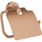 Resim Grohe Essentials Tuvalet Kağıtlığı Kapaklı Brushed Warm Sunset - 40367dl1 