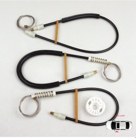 Resim BMW 5 E60 E61 2003-2010 4/5 Kapı İçin Ön Sol Cam Kriko Tamir Seti 