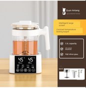 Resim 1.5l Geniş Ekranlı Elektrikli Çay Demleme Potu - Çift Çay Süzgeci / Üç Kullanımlık Um53675-8 Yurt Dışından 