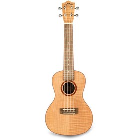 Resim Lanikai FM-C Flame Maple Concert Ukulele | Alevli Akçaağaç Parlak ve Net Ses 