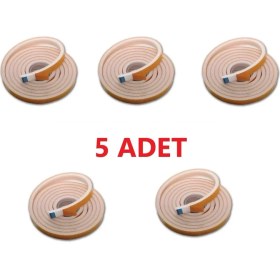Resim Alem 5 Adet 3 Metre Yapışkanlı Kapı Bandı Isı Yalıtım Süngeri 