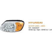 Resim AYFAR FAR SOL MOTORSUZ HYUNDAI ACCENT (2003-04) SARI SİNYALLİ 404483 