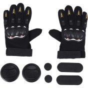 Resim Stellar3 Losenka Kaykay Eldiven Standart Longboard Sürüklenme Fren Dönüm Eldiven Açık Spor Koruma Paten Siyah (Yurt Dışından) 