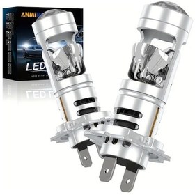 Resim Cloudstore 2 Adet H7 Led Far Ampulü Lhd Yüksek Düşük Işık 6500k 30000lm Harici Sürücü Takılabilir Hazır Kolay Kurulum Çoğu Araçlar İçin Uygun 