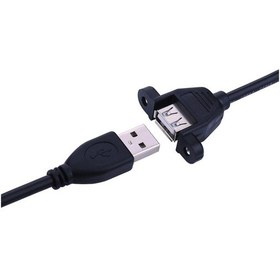 Resim Panel Tipi Dişi Erkek Vidalı 1.5 Metre Usb Kablosu Usb Panel Montaj Tip 