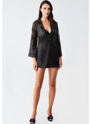 Resim İmaj 1002 Siyah Renk Saten 6lı Çeyizlik Set Siyah 