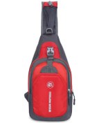 Resim Weikani-sling Çanta Göğüs Paketi Nedensel Crossbody Omuz Çantası Kırmızı Kızıl 