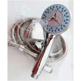 Resim rigour Fonksiyonlu Mafsallı Duş Seti Duş Başlığı Spiral Hortum Mafsal Duş Seti Krom 