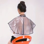 Resim 1 adet polyester saç önlüğü, profesyonel kuaför şalı - şampuanlama, boyama ve şekillendirme için uygun - temiz, hızlı kuruyan, sıçramaya karşı dayanıklı tasarım 