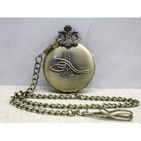 Resim Osmanlı Tuğralı Köstekli Saat - 9042669005690do 