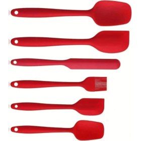 Resim Mena Rise 6 Lı Set Yanmaz Yapışmaz Mutfak Pasta Slikon Yumurta Fırçası Kaşık Bıçak Spatula Seti 
