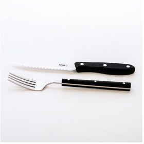 Resim Pirge Steak Biftek Bıçağı & Çatal Seti 12cm 41085 