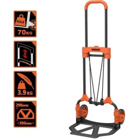 Resim Black & Decker BH200 Katlanır El Arabası 65 Kg. 