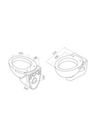 Resim Turkuaz Lila Asma Klozet.Kapak ve Nkp Gömme Rezervuar. Mat Buton 