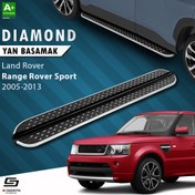 Resim S-Dizayn Land Rover Range Rover Sport Diamond Krom Yan Basamak 183 Cm 2005-2013 