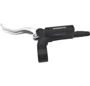 Resim BL-M486 Bisiklet Ön Fren Kolu Hidrolik Disk Fren Sol Kol Siyah Gri Tek Sol Fren Kol 