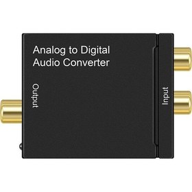 Resim Analog To Digital Stereo Rca Optik Ses Çevirici Dönüştürücü 