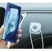 Resim Carub Gel Jel Ped Telefon Tutucu Yapışkanlı Silikon Şeffaf Nano 