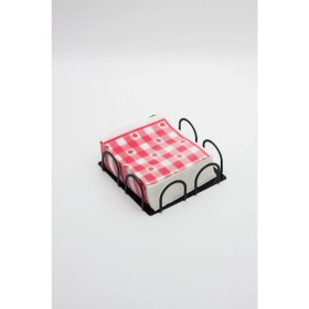 Resim Evay Dekoratif Peçetelik, Siyah Peçetelik, Metal Peçetelik 