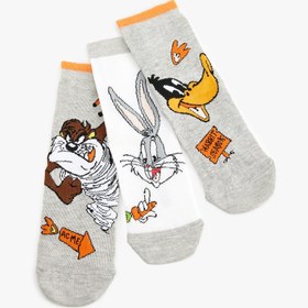 Resim Erkek Çocuk 2'li Bugs Bunny Baskılı Çorap Seti Lisanslı 