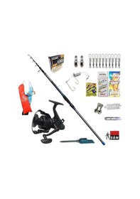 Resim Xt1 Tele 360cm 3.00lbs Quick Runshift 6000 Fs Profesyonel Kıyı Olta Takımı Seti 