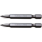 Resim Tomax Yıldız Mıknatıslı Bits Uç Ph1 x 50 Mm 2 Adet 