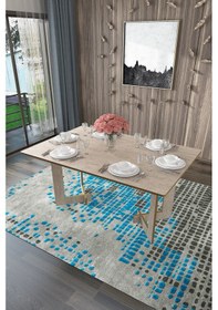 Resim Asra Trend %100 Mdflam Yemek Masası Ym-02 Sidon Çok Renkli 