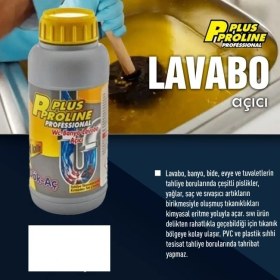 Resim p-plus proline profesyonel wc-banyo-lavabo açıcı dök aç 1900gr (1000ml) 