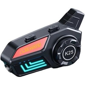 Resim K25 Kask Bluetooth Kulaklık Kurye Motosiklet Interkom 