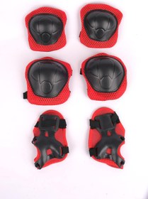 Resim F-sports Dizlik Dirseklik Koruyucu Seti Kırmızı FR38811 