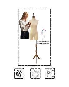 Resim Pantolon Giyebilen 38 Beden Süngerli Terzi Mankeni Prova Mankeni Vitrin Mankeni Pac-01 5248 