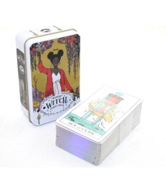 Resim Metal Kutulu Tarot Kartı Modern Witch 