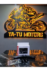 Resim Motorjinal Motosiklet Spor Elcik Gaz Kolu Elcik Gidon Topuzu Set (SİYAH) UNIVERSAL 