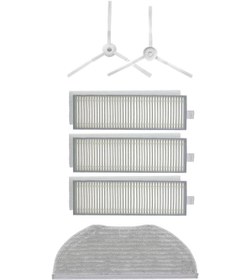 Resim Roborge Xiaomi Vacuum Mop 2in1 Essential (MJSTG1) Robot Süpürge Uyumlu 6'lı Yedek Parça Seti 