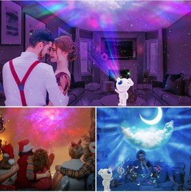 Resim Buffer Stickerlı ,kumandalı Astronot Model Gece Lambası Çok Renkli 