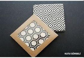 Resim Oscar Stone Decor Doğaltaş Baskılı Bardak Altlığı Tile Desen Dsn122-4 