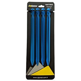 Resim Argeus 6061 Alpinist Alüminyum Mavi 4'lü 18 CM Çadır Kazığı 