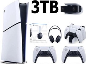 Resim Sony Playstation 5 Slim Dijital 3TB +2.Dualsense + Şarj İstasyonu+ PS5 KAMERA +3D PLUS KULAKLIK 
