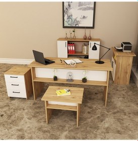 Resim KALENDER DEKOR MERKÜR-1-2-3-4-5 OFİS BÜRO MASASI TAKIMI MRK02 