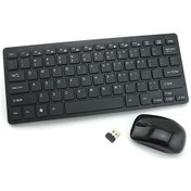 Resim Vkemall Kablosuz Klavye Fare Seti 2.4g - Ultra İnce, Enerji Tasarruflu, 10m Menzil, Usb Alıcı, Koruyucu Kapaklı Pil Yok Siyah Diğer 