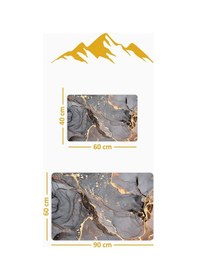 Resim Yıkanabilir Kaymaz Tabanlı Modern Desenli 2'li Banyo Paspas Takımı Bps0019 Renkli 