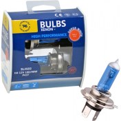 Resim Superlight 12V H4 Ampul Halogen P43T Beyaz 100/90W 5000K 2 Li SL3503 