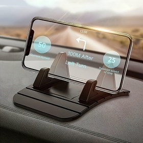 Resim Silikon Araba Gösterge Paneli Telefon Tutacağı - Kaymaz, Çok Açılı Navigasyon Tutucu 