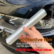 Resim 1Rulo Araba Şeffaf Koruyucu Film PVC Görünmez Araba Kapak Film Araba Boyası Tam Araba İç Mekan Merkezi Konsol Anti-çizik Araba Çıkartmaları Su Geçirmez ve Anti-çizik Nefes Alabilir Çeşitli Boyutlarda Çeşitli Senaryolar İçin Mevcut 