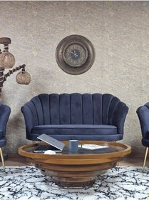 Resim Zafir İstiridye Takım Gold Kaplama Sivriltme Ayak Çay Seti Koltuk Takımı Füme 