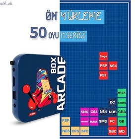 Resim Arcade PS1/PSP/N64 Retro Arcade Box Video Oyun Konsolu 