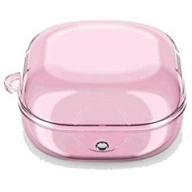 Resim Samsung Galaxy Buds 2 Pro Transparan Kancalı Silikon SF14 Pembe Kılıf 