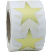 Resim 1 Rulo Beş Yıldızlı Çıkartma Teşekkür Ederim Çıkartmaları Altın Çok Renkli 